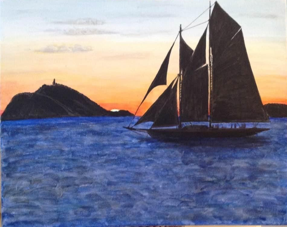 Schooner's Night Sail
