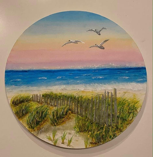 Morning Breaks on the Beach