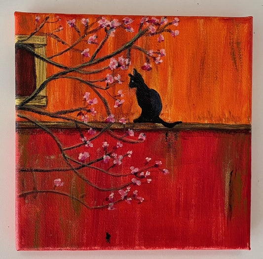 Cat on a Ledge